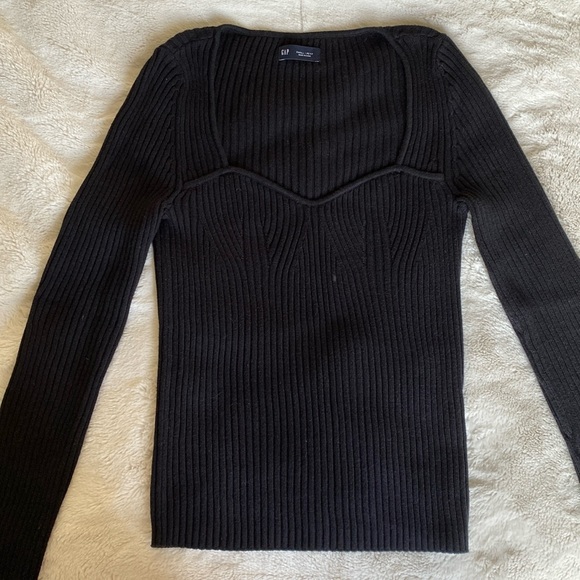 GAP rib sweetheart sweater - Picture 2 of 6